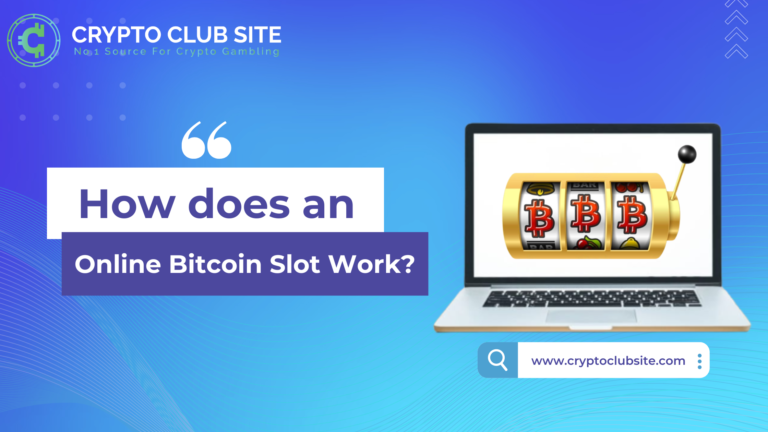 How does an online bitcoin slot work