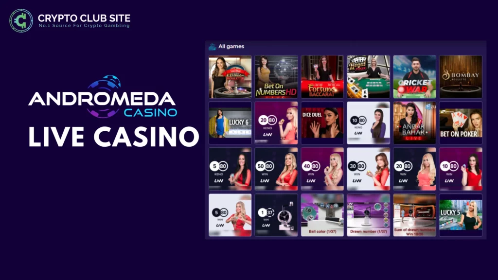 LIVE CASINO Andromeda Casino