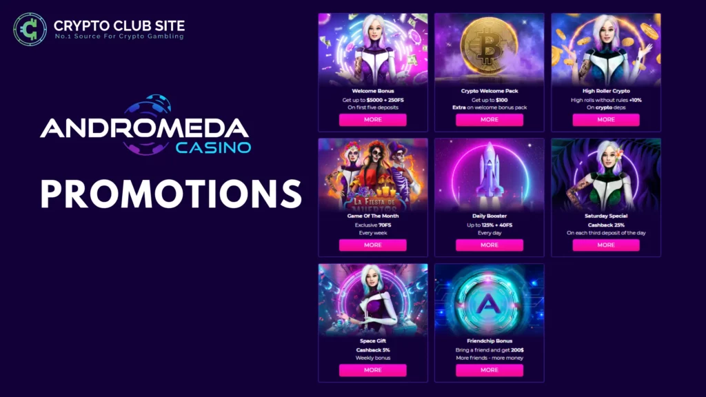 PROMOTIONS Andromeda Casino