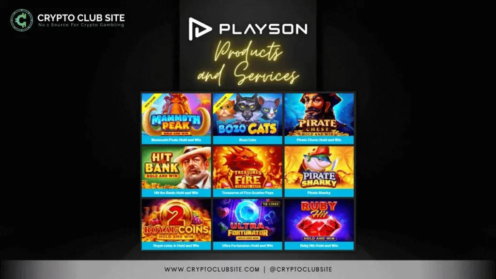 Playson - PRODUCTS AND SERVICES