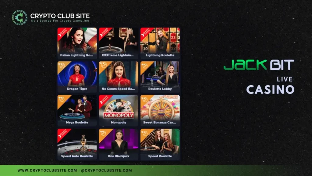 jackbit casino - live casino