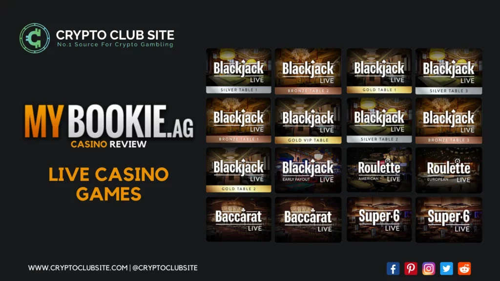 Mybookie.ag - Live Casino Games