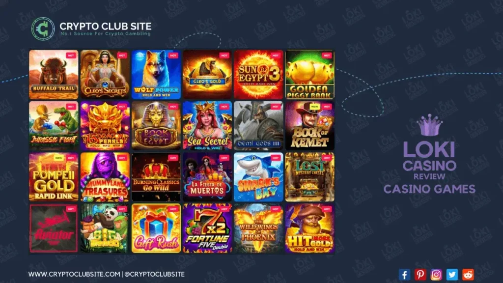 loki casino review - casino games