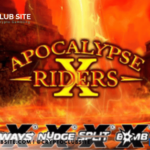 Image of logo of Apocalypse Riders X, an online casino game available only at Bet365.